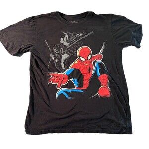 Marvel Ultimate Spiderman Graphic Black Tshirt Size Youth XL (14)